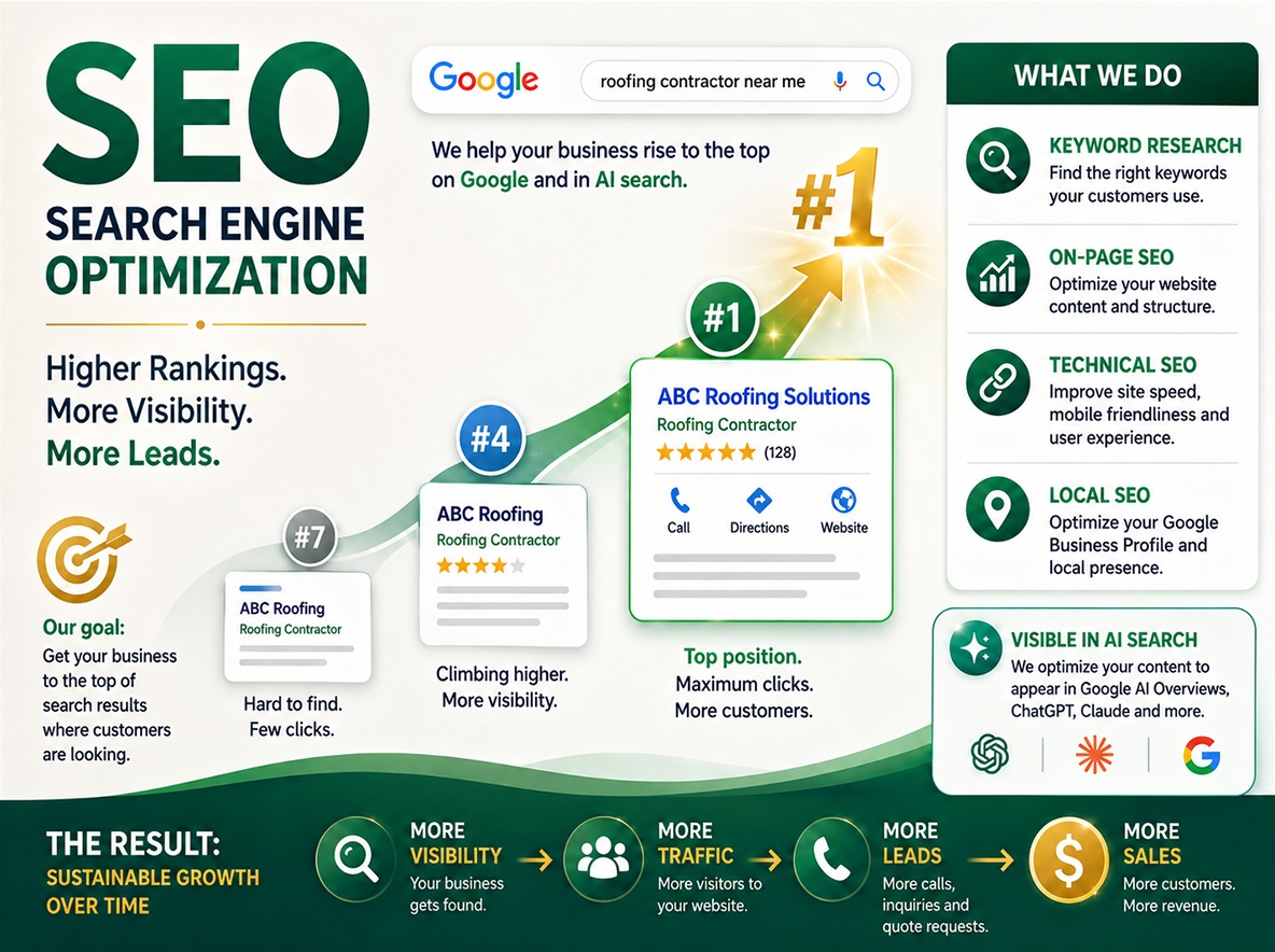 Search Engine Optimization to help your business rank higher on Google